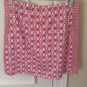 J. McLaughlin Pink Geometric Pattern Women’s Skirt size medium